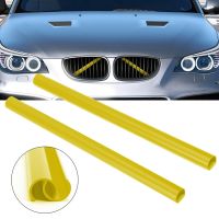 【hot】✼  2pcs Front Grill V Brace E60 1 2 3 4 Grille Trim Strips Cover Strip Frame Car Decorations Stick