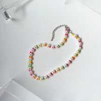 สร้อยคอ Colourful Pearl Necklace Handmade by Ms.July Store