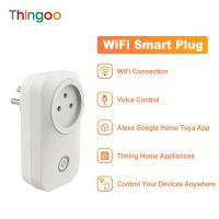 Alexa Smartplug ไร้สายอัจฉริยะซ็อกเก็ตปลั๊กไฟเครื่องวัดพลังงานกระแสไฟฟ้าพร้อมหน้าจอควบคุมระยะไกลเครื่องจับเวลาอินเทอร์เน็ตไร้สาย Tuya ด้วย