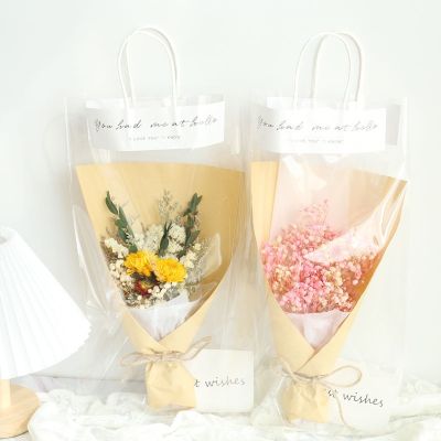 [AYIQ Flower Shop] ดอกไม้แห้งช่อกุหลาบ INS กระเป๋าวาเลนไทน์39; S วันของขวัญวันเกิดคริสต์มาสแต่งงานตกแต่งบ้าน Fleurs Sechees Flores Secas