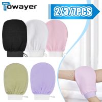 【cw】 Exfoliating Gloves Back Dead Facial Massage Durable Color Deep Cleansing Shower