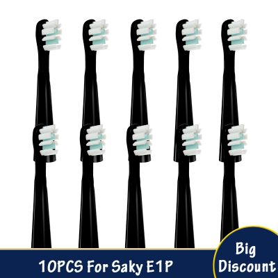 ✸ Replacement For Saky E1P 10Pcs/Set Smart Electric ToothBrush Clean Brush Heads Clean Dental Replace Smart Brush Head Nozzle