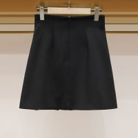 Spot parcel post Summer High Waist Slimming Short Skirt with Diamonds Irregular Pleated Age Reducing a Word Skirt Design Sense