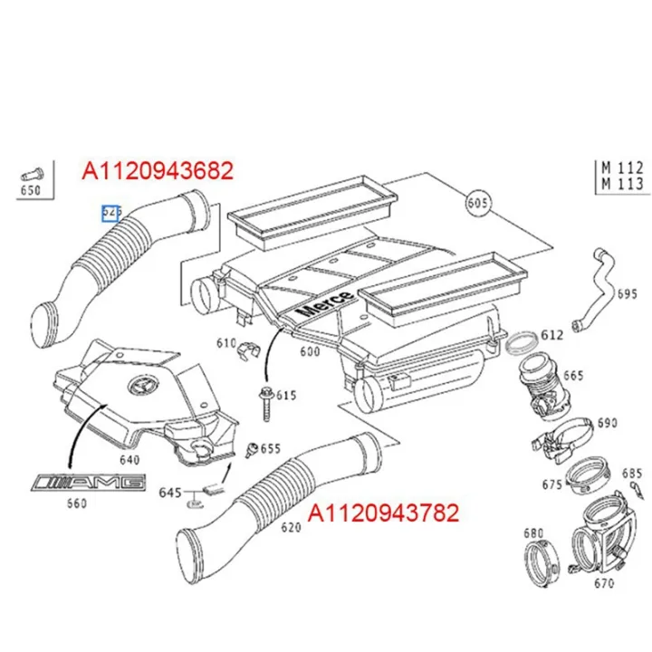 2pcs-car-air-intake-duct-hose-1120943782-1120943682-for-mercedes-benz-w220-s280-s320-s350-1999-2005