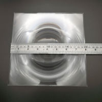 200mm Large Square Optical PMMA Plastic Solar Fresnel Lens Solar Energy Condenser Lens Plane Magnifier3x 1PC