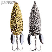 2pcs Fishing Lure 7cm 24g Metal Spoon Spinner Bait With Double Rotating Blade Artificial Lure Baits Fishing Gear