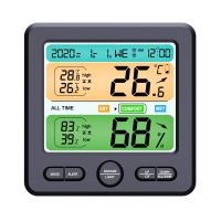 Termómetro TS-6211ดิจิตอล,Higrómetro, Estación Metro Metro LCD Grande Para Interiores, Flores, Todo El Tiempo, Monitor De Temperatura Y Humedad, Despertador