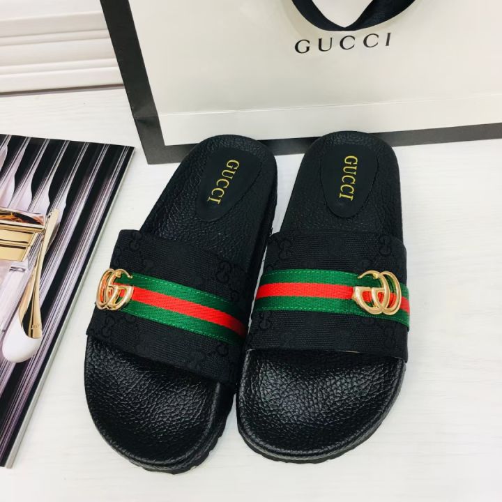 kasut lelaki Original Quality 2021 New Louis Vuitton LV Slides slipper men  sandal selipar slipper men