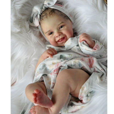 ADFO 20 inches 50CM Blank Reborn Doll Kit Harper Toddler Doll Limited Reborn Collection Unpainted Unfinished Blank DIY Kit