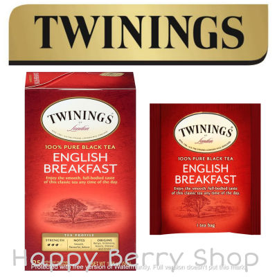 ⭐ Twinings ⭐ English Breakfast 25 tea bags🍵 ชาทไวนิงส์ ชาดำ อิงลิชเบรคฟาส แบบกล่อง 25 ซอง ชาอังกฤษ นำเข้าจากต่างประเทศ