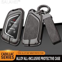 Zinc Alloy Car Key Cover Case Shell Holder Full Protector For Cadillac CT4 CT5 CT4-V C8 2018 2019 2020 2021 Escalade Accessories