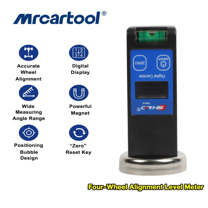 MRCARTOOL Car FourWheel Alignment Level Meter Digital Electronic
