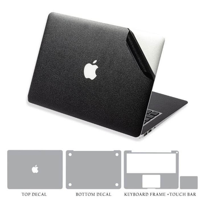 yingke-ฝาปิดสีดำด้านสติกเกอร์ตักกันรอยขีดข่วนกันน้ำ-macbook-ฟิล์มกันน้ำสำหรับ-a1278-a1465-a1706-a2141-a1708