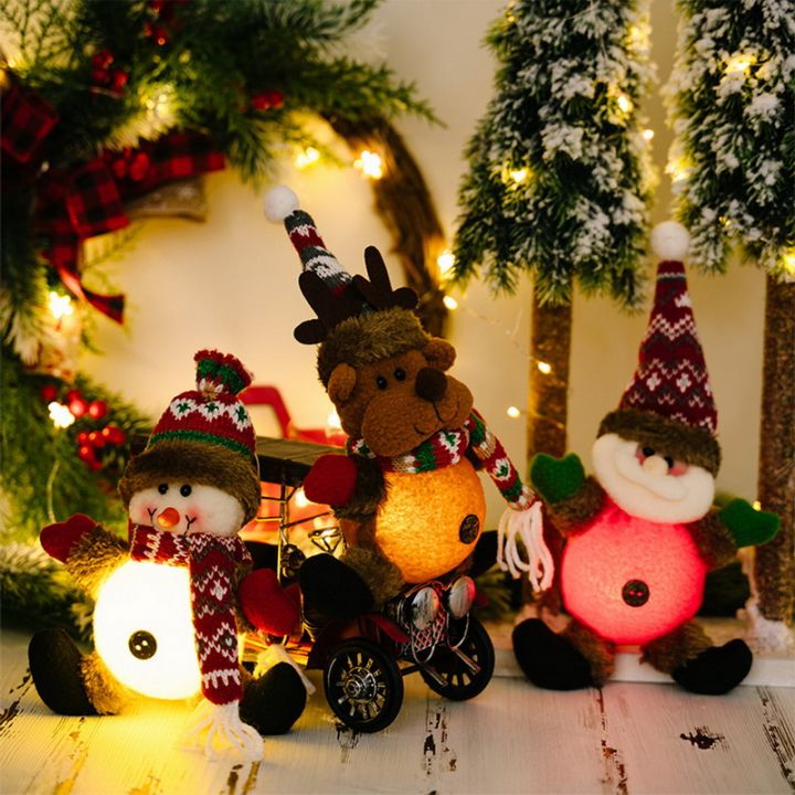 ไฟอุปกรณ์ประดับต้นไม้รูปกวางซานตาคลอสมนุษย์หิมะไฟ-led-ตุ๊กตาคริสต์มาส2023ที่ตกแต่งธีมปาร์ตี้คริสต์มาสตกแต่งบ้าน