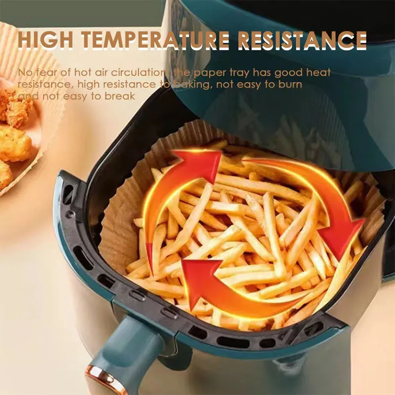 Air Fryer Disposable Paper Liner Non-Stick Oil-proof Parchment Mat for  Cooking Microwave Oven Sheets Special Baking BBQ Roasting