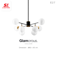 SL LIGHTING | โคมไฟระย้า SL-1-GLAM-D681/8B