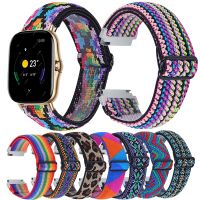 ﹉✁☋ 20mm Elastic Strap For Xiaomi Huami Amazfit GTS 1 2 3 2mini 2e Fabric Wrist Band Loop For Amazfit Bip U S Lite Pop U GTR 42mm