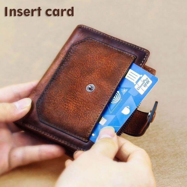 zzooi-vintage-100-genuine-leather-mens-wallet-rfid-blocking-trifold-short-multi-function-money-clip-large-capacity-zipper-coin-purse