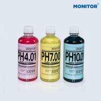 น้ำยาบัฟเฟอร์ pH 4,7,10 Buffer Solution น้ำยามาตรฐาน ยี่ห้อ Monitor