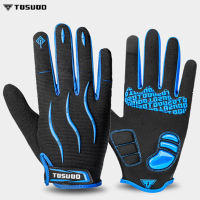 TOSUOD Full Finger Cycling Gloves Touch Screen man Riding Fitness MTB Bike Bicycle GEL Gloves Winter Autumn Gloves Accessories