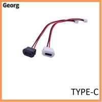 GEORG 2.0ยูเอสบี ช่องเสียบที่ชาร์จ USB 2P ค่ะ TYPE-C ขั้วต่อพอร์ตชาร์จ ปลั๊กสายกันน้ำ ฐานเส้นกันน้ำ แจ็คไฟ2Pin ตัวเมีย สายต่อสายไฟ