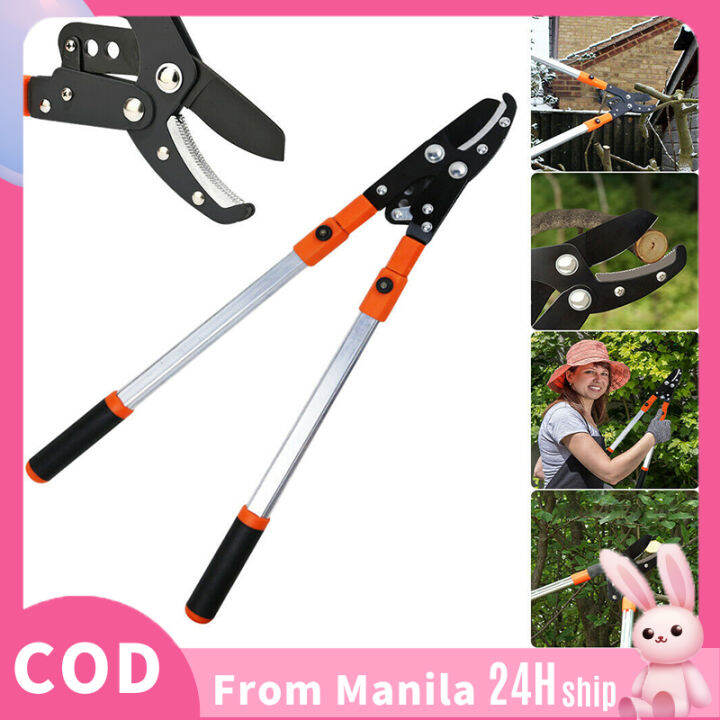 Heavy Duty Garden Retractable Scissors Telescopic Anvil Lopper 67100cm Extendable Garden Tree
