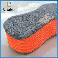 ฟองน้ำล้างรถในบ้าน8-Shaped High-Density Absorbent Double-Sided Mesh Sponge Block Cleaning Tools Supplies