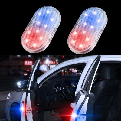 [2023สุดฮอต] ไฟต้อนรับติดประตูรถแม่เหล็ก Led แบบไร้สายไฟชาร์จยูเอสบีภายในรถ LED ไฟสัญญาณกันการชน