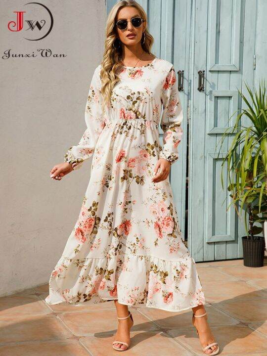 women-elegant-floral-printed-long-dresses-spring-summer-casual-o-neck-long-sleeve-ladies-chic-high-waist-a-line-beach-dresses