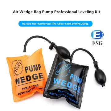 Air Wedge Bag Kit,Air Wedge Bag Pump, 3 Pack Commercial Inflatable Air Wedge