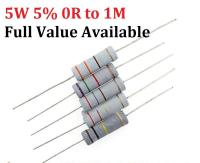 【CW】 10pcs 5W (0R 1M) 10K ohm Carbon Film Resistor 0.5R 0.1R 220R 4.7k 2.2K 1K Metal film 5/6/7/8/9.0.1.2.3.4.5.6.7./R/K Free Ship