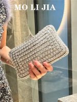 2023 new model full of diamond shiny bag diamond clutch bag dinner bag wedding banquet bag party bag small square bag womens bag 【JYUE】