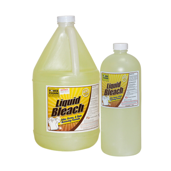 PowerClean Liquid Bleach | 1 Gallon / 1 Liter | General Disinfection ...