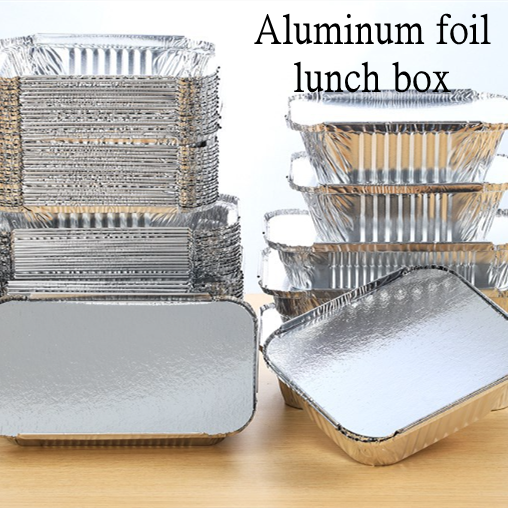 50 pcs Aluminum Foil Tray Pan with Lid tin foil lunch box tin foil food