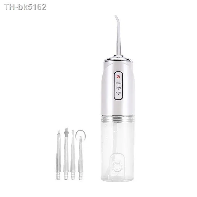 ๑-saengq-portable-oral-irrigator-rechargeable-water-flosser-dental-water-jet-water-tank-tooth-cleaner-intelligent-punch-usb-220ml