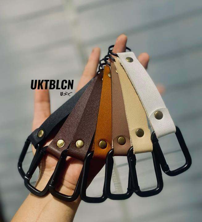 Premium Leather motorcycle car key holder, Minimalist leather keychain