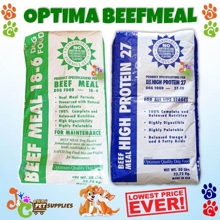 Optima Beef Meal and Optima HiProtein Dog Food Repacked Lazada PH