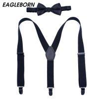 EAGLEBORN New Adjustable Elastic Kids Suspenders With Bowtie Bow Tie Set Matching Ties Outfits Suspender For Girl baby boy Boys Clothing