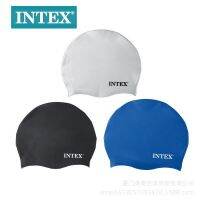 =-=.intex55991 สีทึบซิลิโคนหมวกว่ายน้ำกันน้ำดำน้ำป้องกันหูว่ายน้ำหมวกว่ายน้ำมืออาชีพอุปกรณ์ว่ายน้ำน้ำ