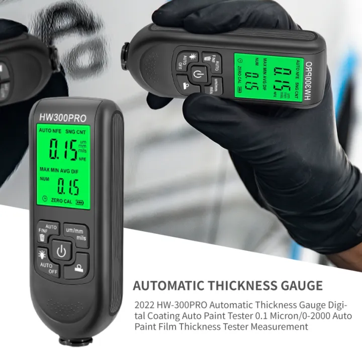 2022 HW300PRO Automatic Thickness Gauge Digital Coating Auto Paint