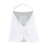 Summer Sun Protection Scarf With UPF 50+ Sun Protection And Neck Flap, All-round Sun Protection, For Man And Women, White