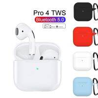 Air Pro 4 TWS Fone หูฟังไร้สายบลูทูธ5.0ของแท้,หูฟังสเตอริโอหูฟังแบบใส่หูหูฟัง Xiaomi Samsung IPhone