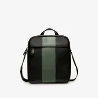 BALLY บาลี 2023 กระเป๋าสะพายข้างหรูหราสีดำและสีเขียวรุ่นใหม่สำหรับผู้ชาย