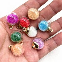 10pcs/lot 21x16mm Magic Ball Transparent Glass Beads Transparent Pendant for Party Christmas Decoration