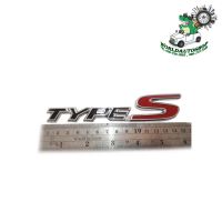 โลโก้ TYPE S LOGO TYPE S (งานโลหะ) (ตัวแพง) ชุปโครเมี่ยม 1ชิ้น 2-4 ประตู มีบริการเก็บเงินปลายทาง