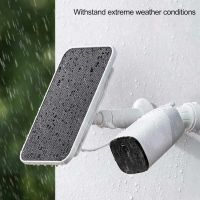 Solar Panel Power Supply For Wireless Outdoor Waterproof Security Camera Non-Stop Charging