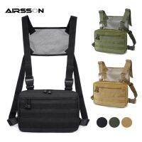 Tactical Chest Bag Hip Hop Streetwear Pouch Molle Front Pack Vest Backpack Breathable Mesh Outdoor Hunting Military Combat Bags