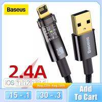 （A LOVABLE） Baseus 2.4A USBFor iPhone 1311 ProFast ชาร์จด้วย AutoOff DataPhone ChargerWire สาย