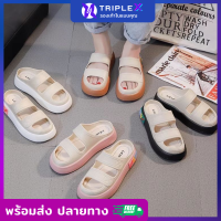 TripleX? รองเท้าแตะผู้หญิง รองเท้าแฟชั่น พร้อมส่ง รองเท้า กันลื่น รองเท้ามีขนาดที่เบามาก