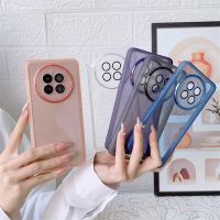 {Taoyitao เคส} สำหรับ Huawei Mate 50 40 30 20 Pro เคส P30 P40 P50กล้องฟิล์มเลนส์กรอบกันกระแทกแบบใสเคสนิ่ม